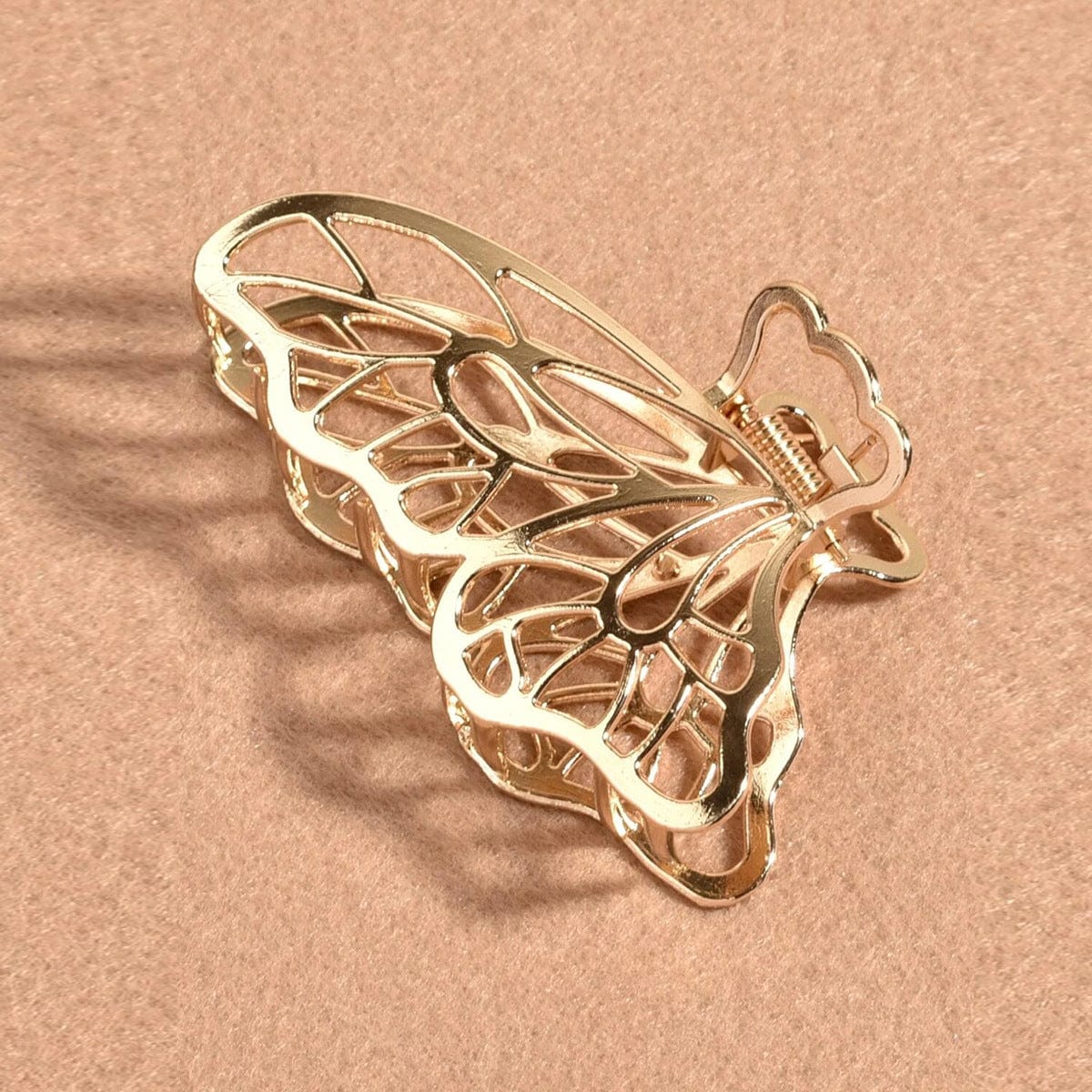 Metal butterfly large elegant temperament hairpin Pearl Vintage Leaf Feather Crown Butterfly Bling Hair Clips for Women