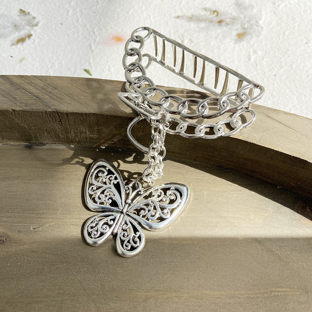 Metal butterfly large elegant temperament hairpin Pearl Vintage Leaf Feather Crown Butterfly Bling Hair Clips for Women