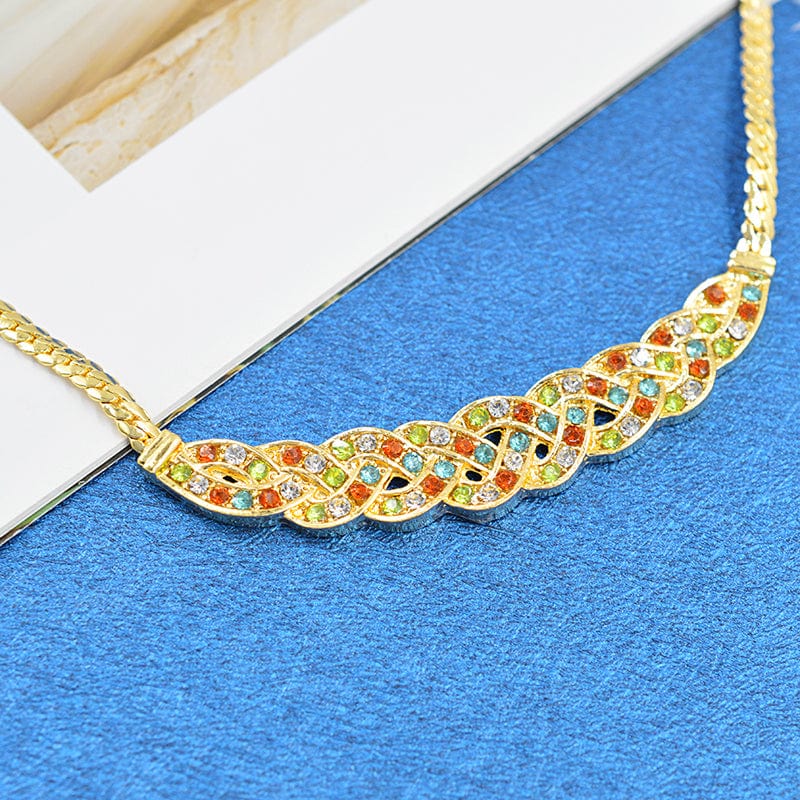 Mexico high quality copper Women wedding party big accessories for women indian bridal jewelry set wedding