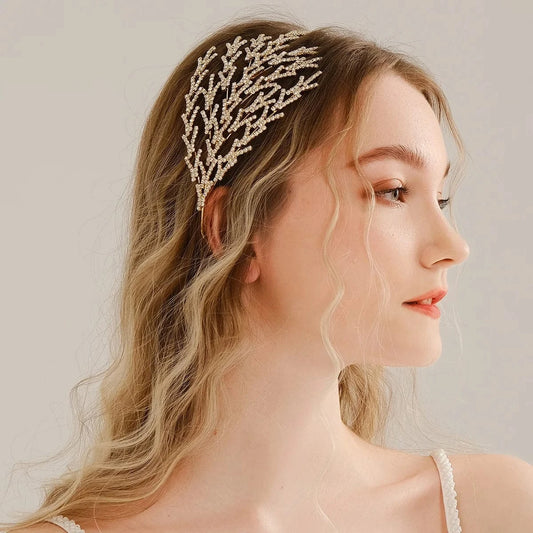 Miallo wholesale fashion girls Claw chain hairband Rhinestone crystal hairhoop wedding bridal hair Headpieces jewelry