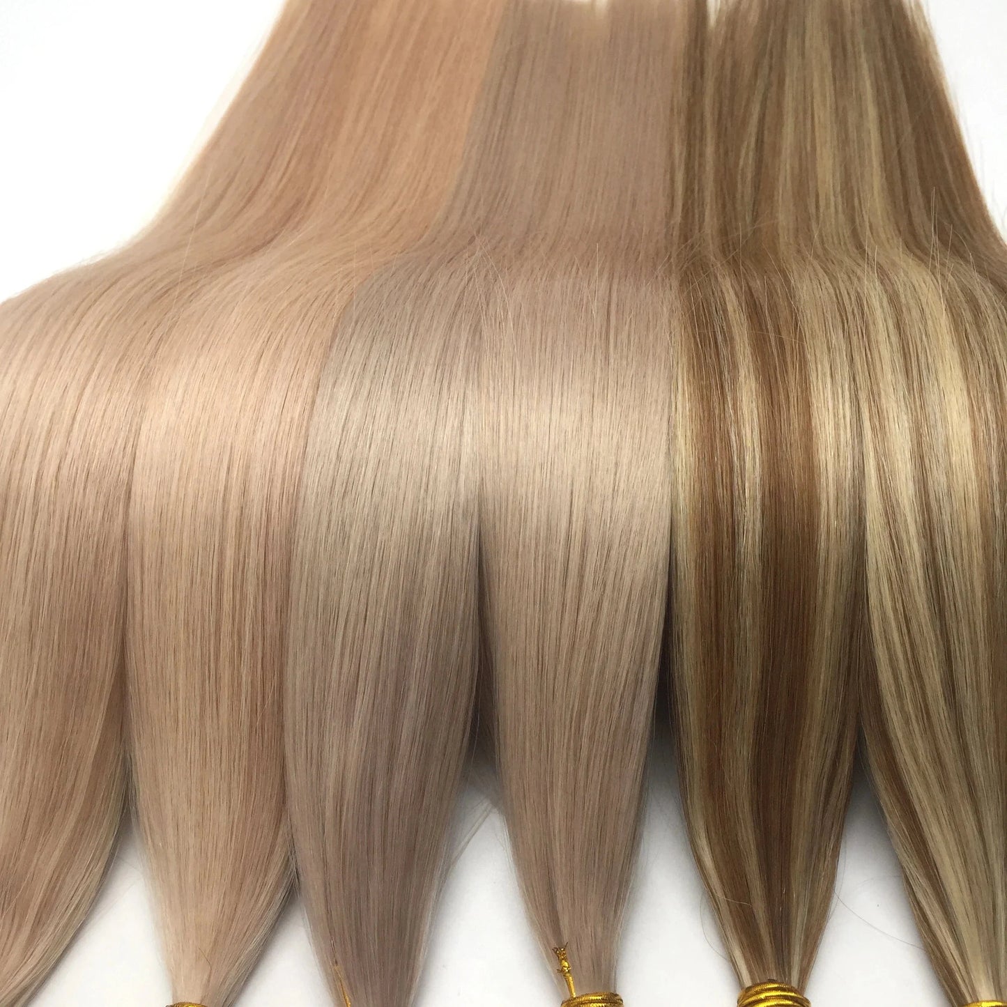 Micro beads human hair extension 6-18months long lasting hard plastic tip nano ring hair extension