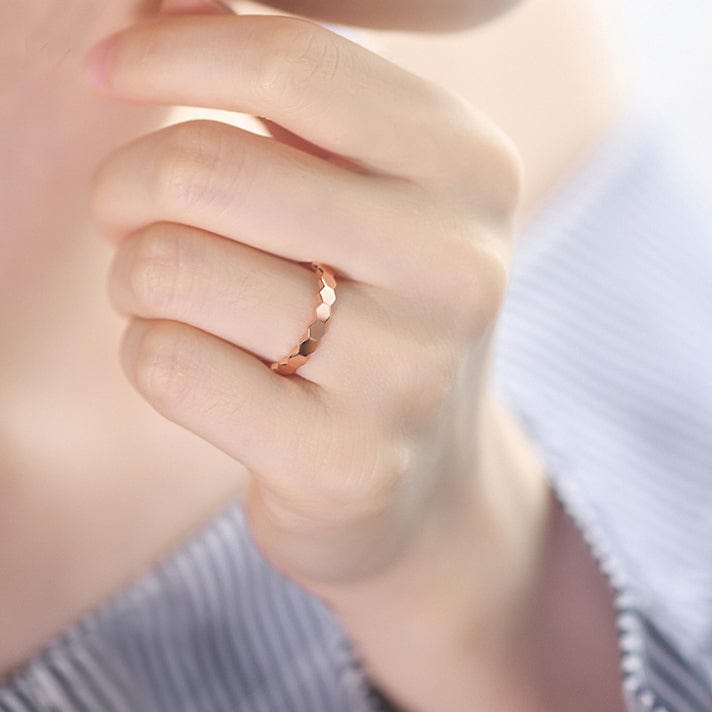 minimal jewelry real 18k gold natural white diamond fashion 2022 women rings