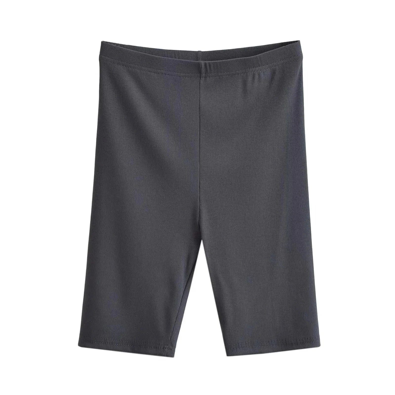 Modal Breathable Soft Solid rib Sports Fitness High Waist Yoga Shorts Workout Shorts Women Biker Shorts