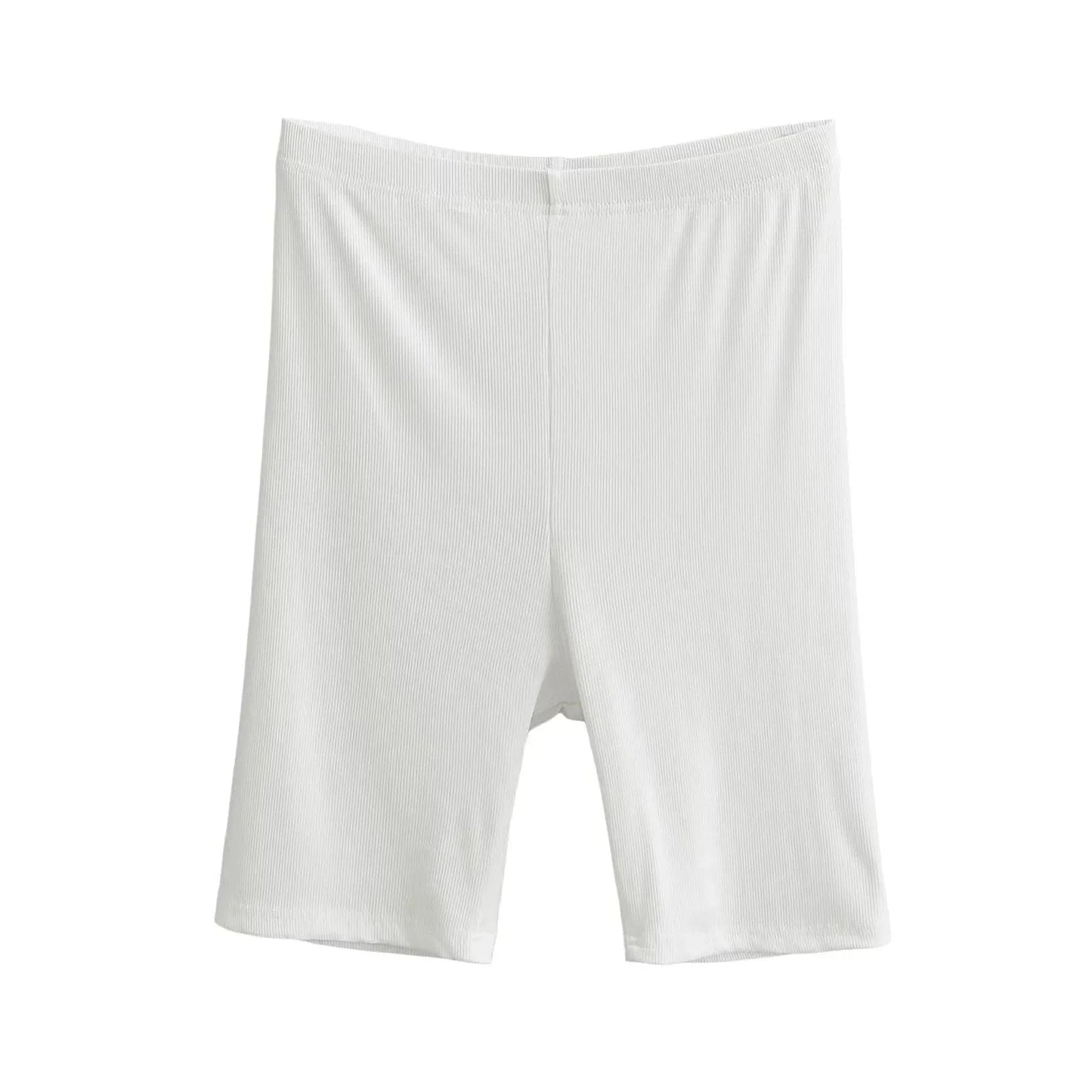 Modal Breathable Soft Solid rib Sports Fitness High Waist Yoga Shorts Workout Shorts Women Biker Shorts