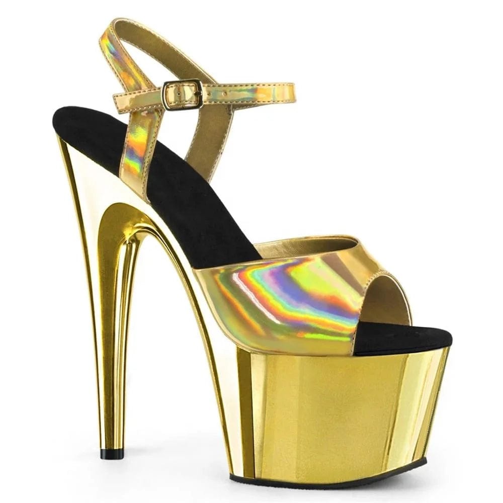Model shoes 17cm ultra high heel sandals bar mitzvah high heel catwalk women feel comfortable pole dancing shoes