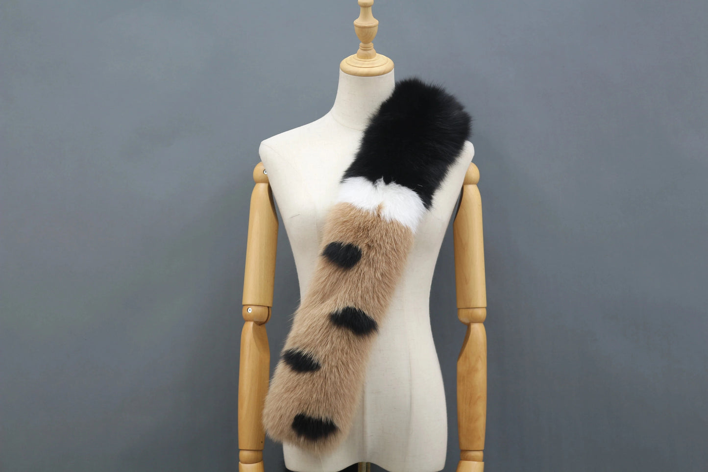 Modern Long Hair Genuine Fox Fur Accessory Lady Winter fox Fur Scarf
