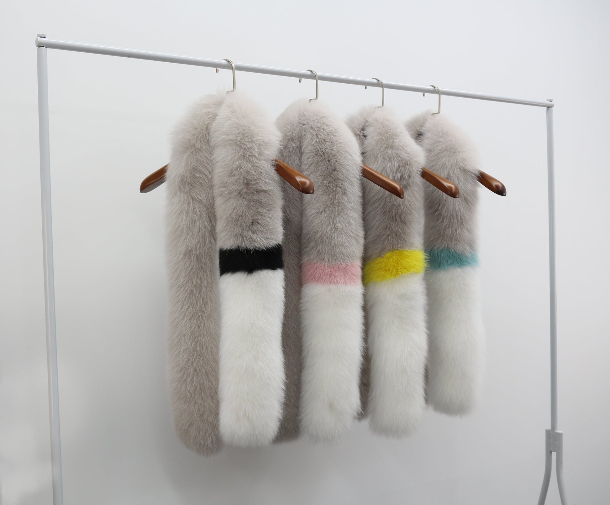 Modern Long Hair Genuine Fox Fur Accessory Lady Winter fox Fur Scarf