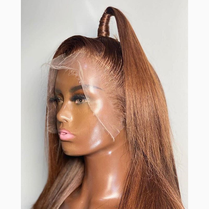 Mongolian Silky Straight 360 Lace Frontal Wigs with Baby Hairs Human Hair  Wigs for Black Women Pre Plucked Hairline