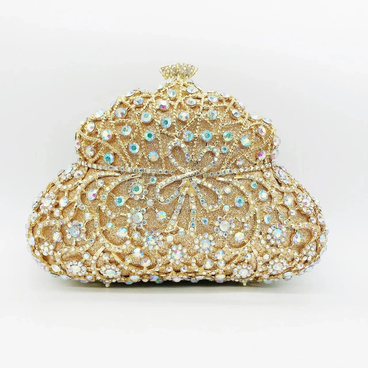 Multicolor Rhinestone Women Evening Clutch Pearl Purse Bridal Sparkly Diamond Bag Crystal Wedding Prom Handbags