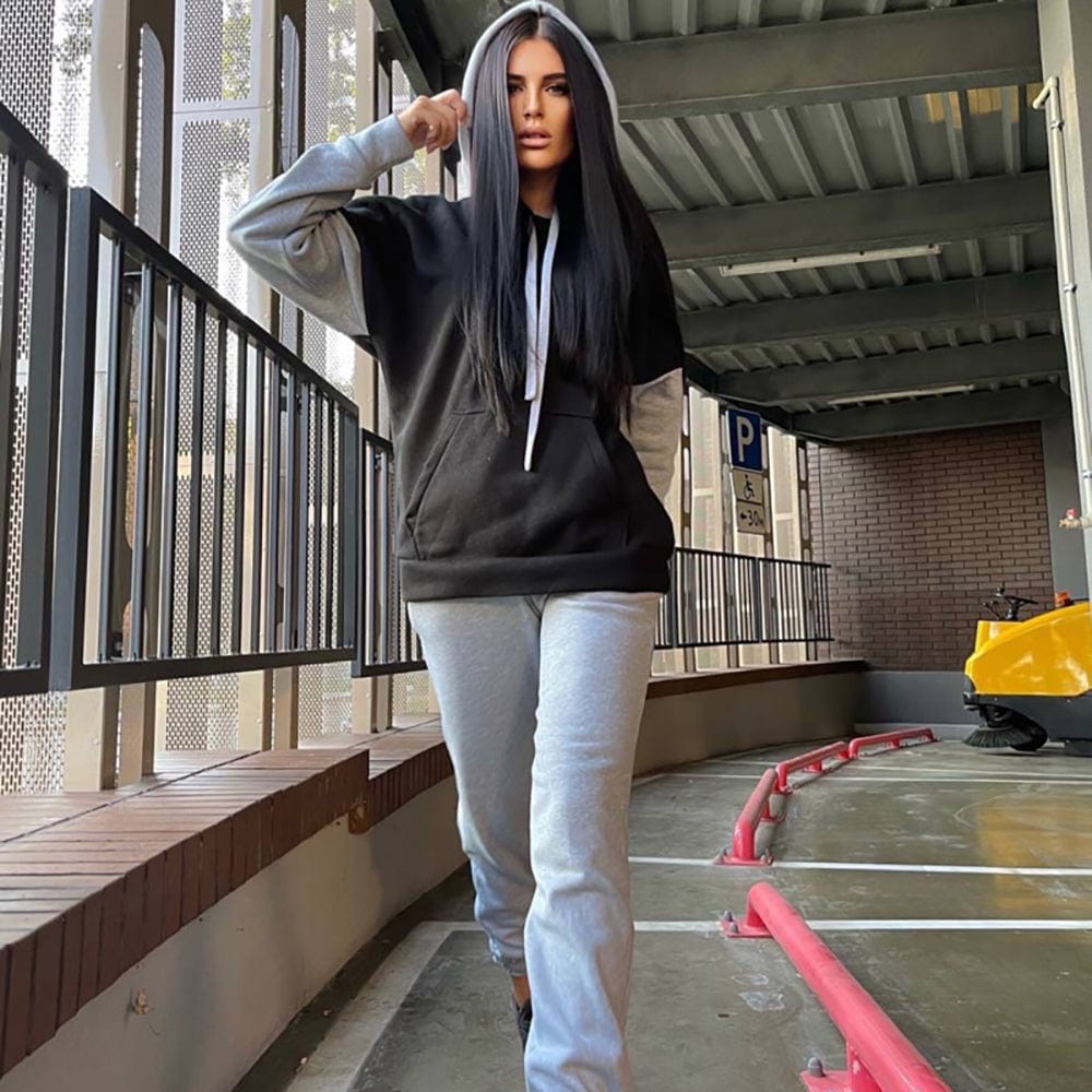 Mzy13 Fall 2022 Women Clothes Crop Top Women Tracksuit Two Piece Outfits Set Sweatsuit Sweatpants And Hoodie Set