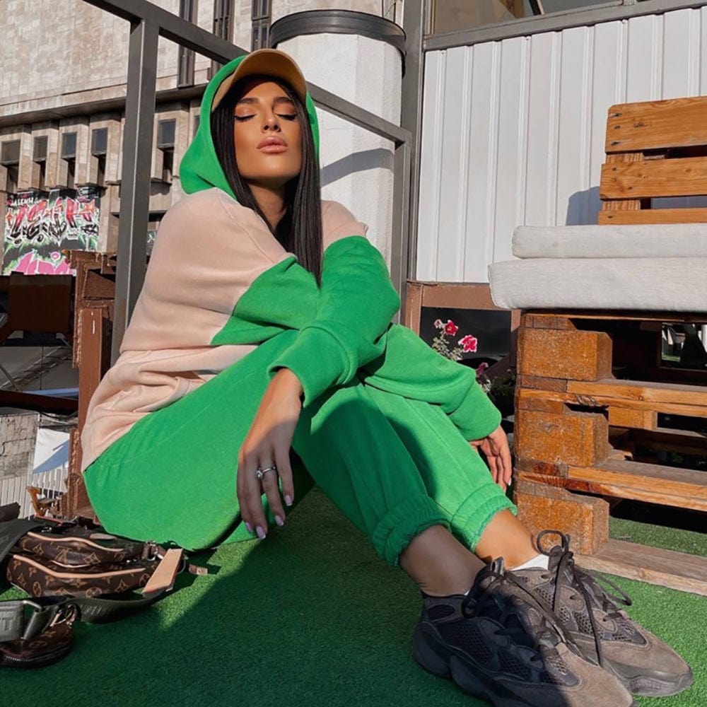 Mzy13 Fall 2022 Women Clothes Crop Top Women Tracksuit Two Piece Outfits Set Sweatsuit Sweatpants And Hoodie Set