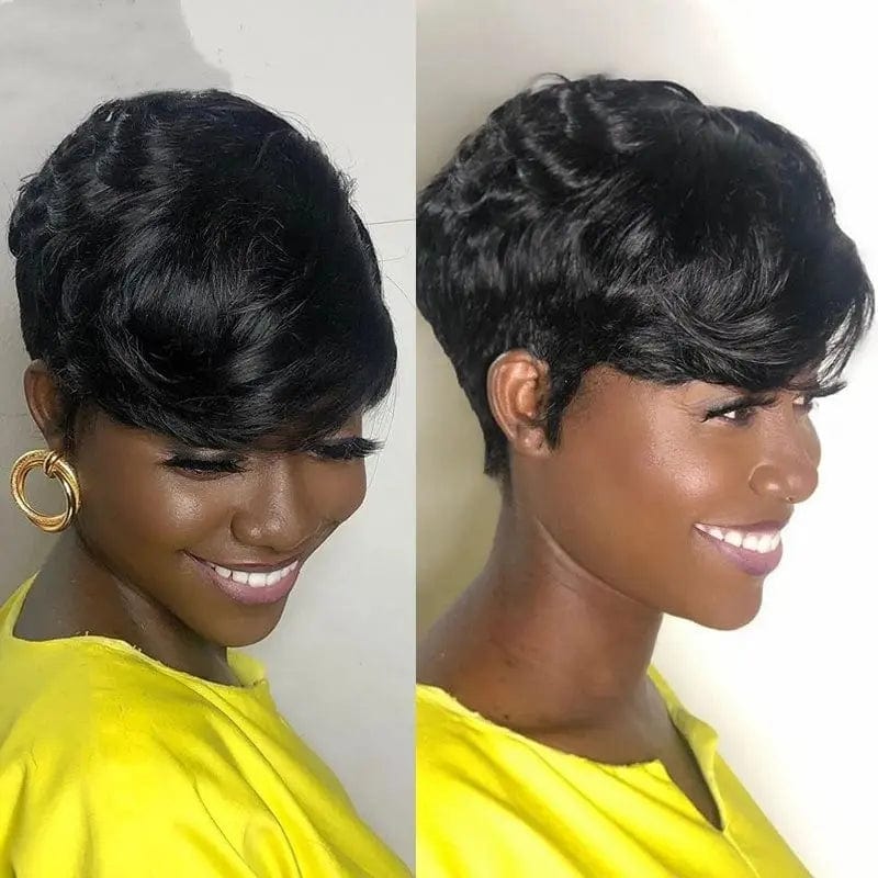 Natural Color Curly Bob Wigs Cuticle Aligned Virgin Pre-plucked Human Hair Lace Front Wig