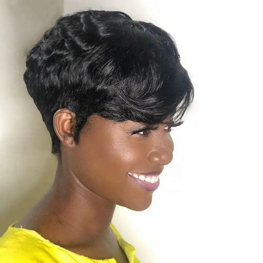 Natural Color Curly Bob Wigs Cuticle Aligned Virgin Pre-plucked Human Hair Lace Front Wig