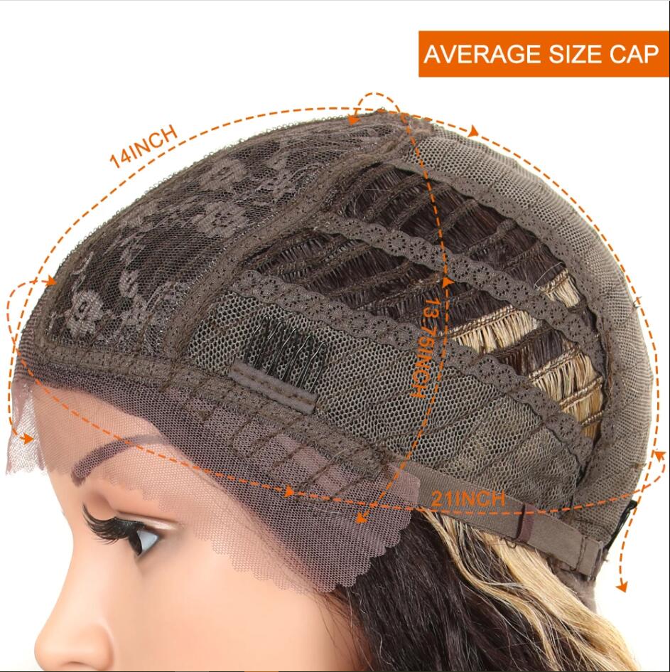 Natural For Women Long Part 34 Inch Long Curly Ombre Blonde Wig With Dark Roots Wavy Heat Resistant Synthetic Wig Lace Front