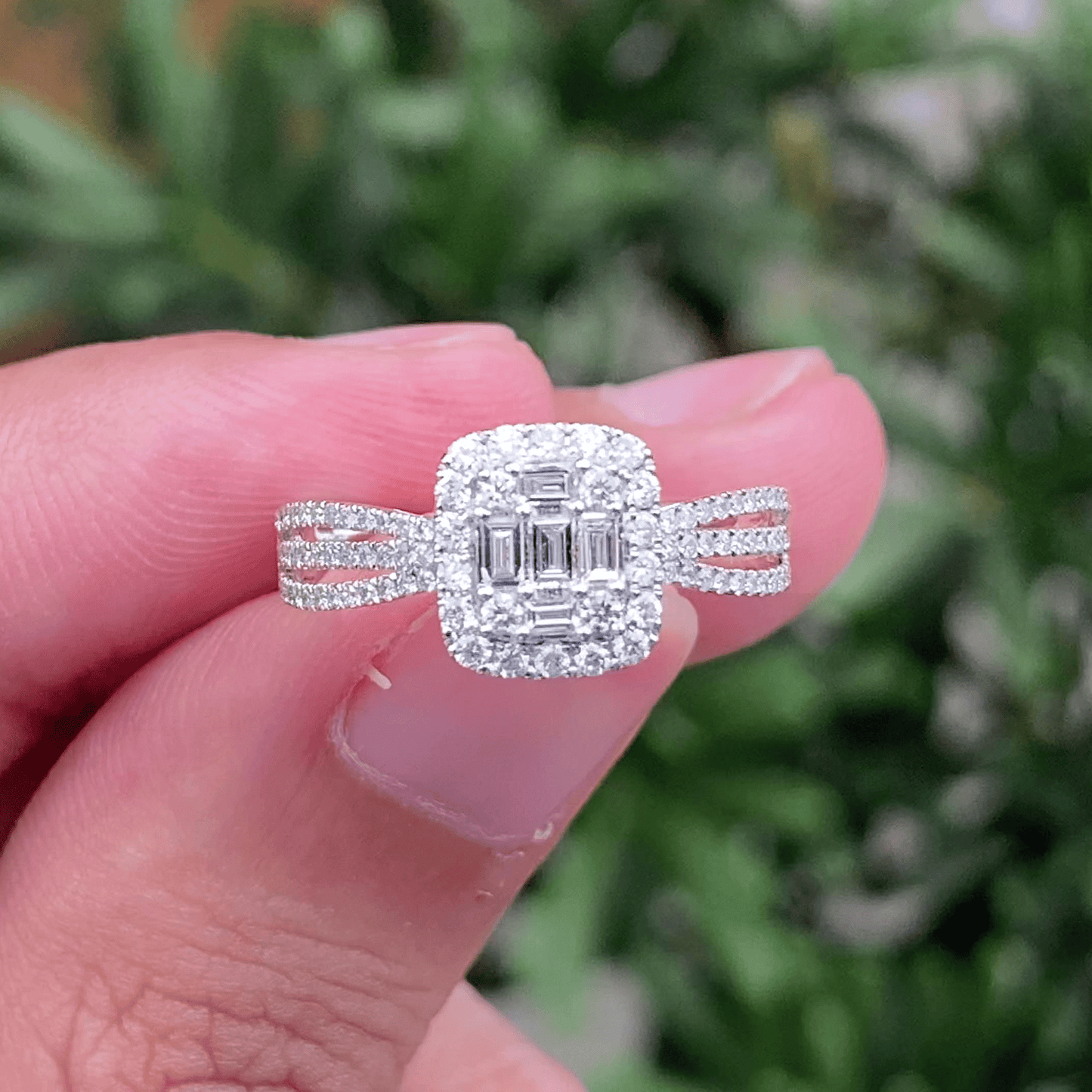 natural gemstone jewelry wholesale  natural diamond women jewelry solid 18k gold luxury wedding rings