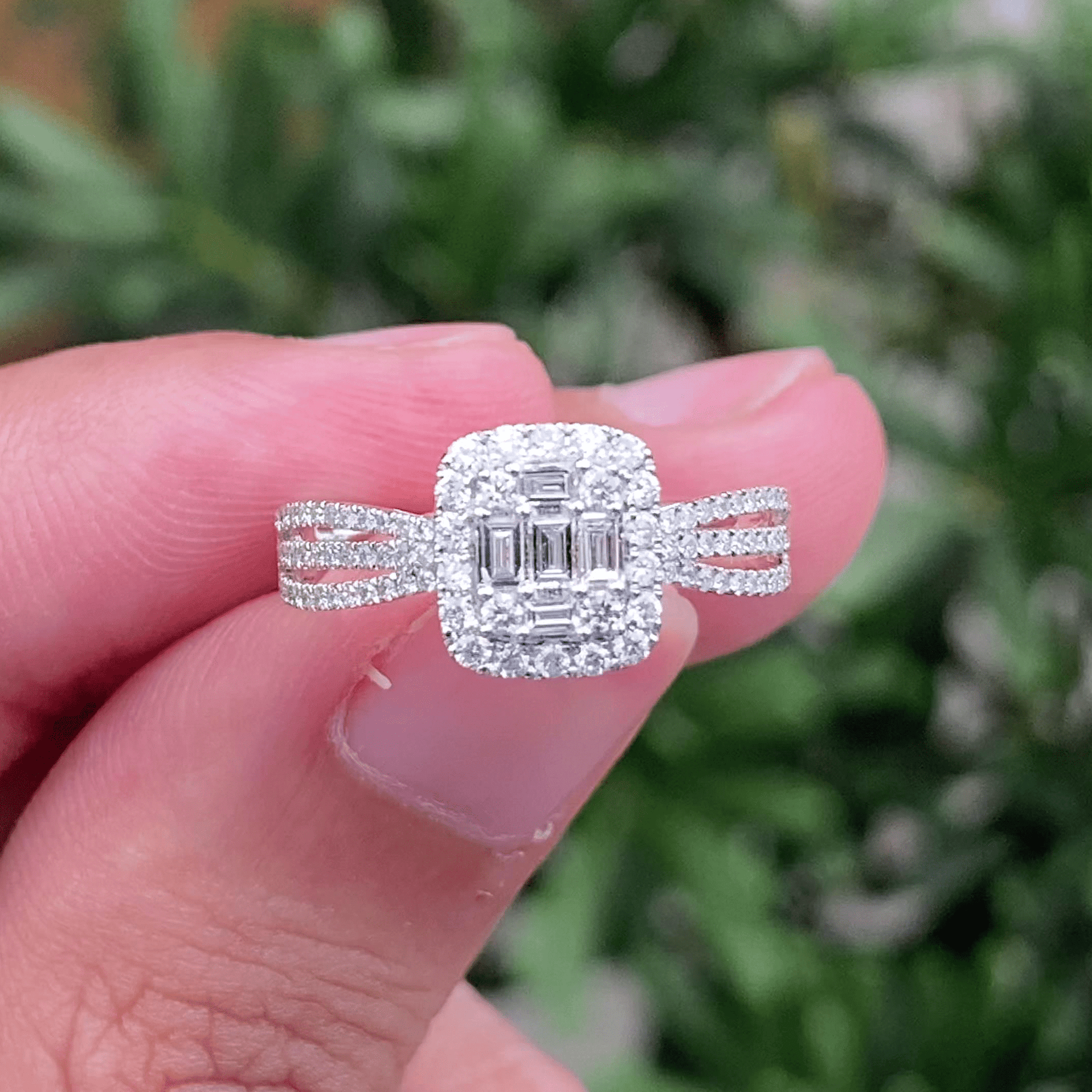 natural gemstone jewelry wholesale  natural diamond women jewelry solid 18k gold luxury wedding rings