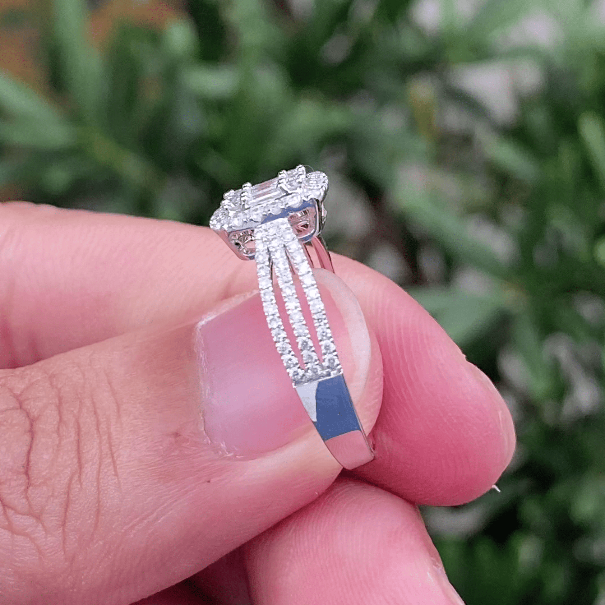 natural gemstone jewelry wholesale  natural diamond women jewelry solid 18k gold luxury wedding rings