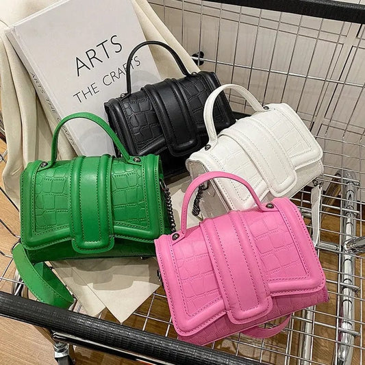 New 2022 Chain Bags Women Handbags Ladies Shoulder Luxury Purses PU Leather Handbags