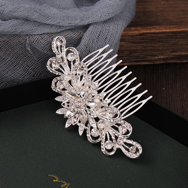 New 2023 Wholesale Rhinestone Crystal Alloy Wedding Decoration Accessories Bridal Hair Combs