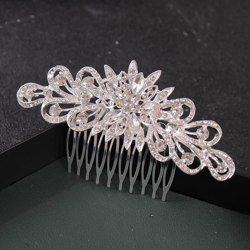 New 2023 Wholesale Rhinestone Crystal Alloy Wedding Decoration Accessories Bridal Hair Combs