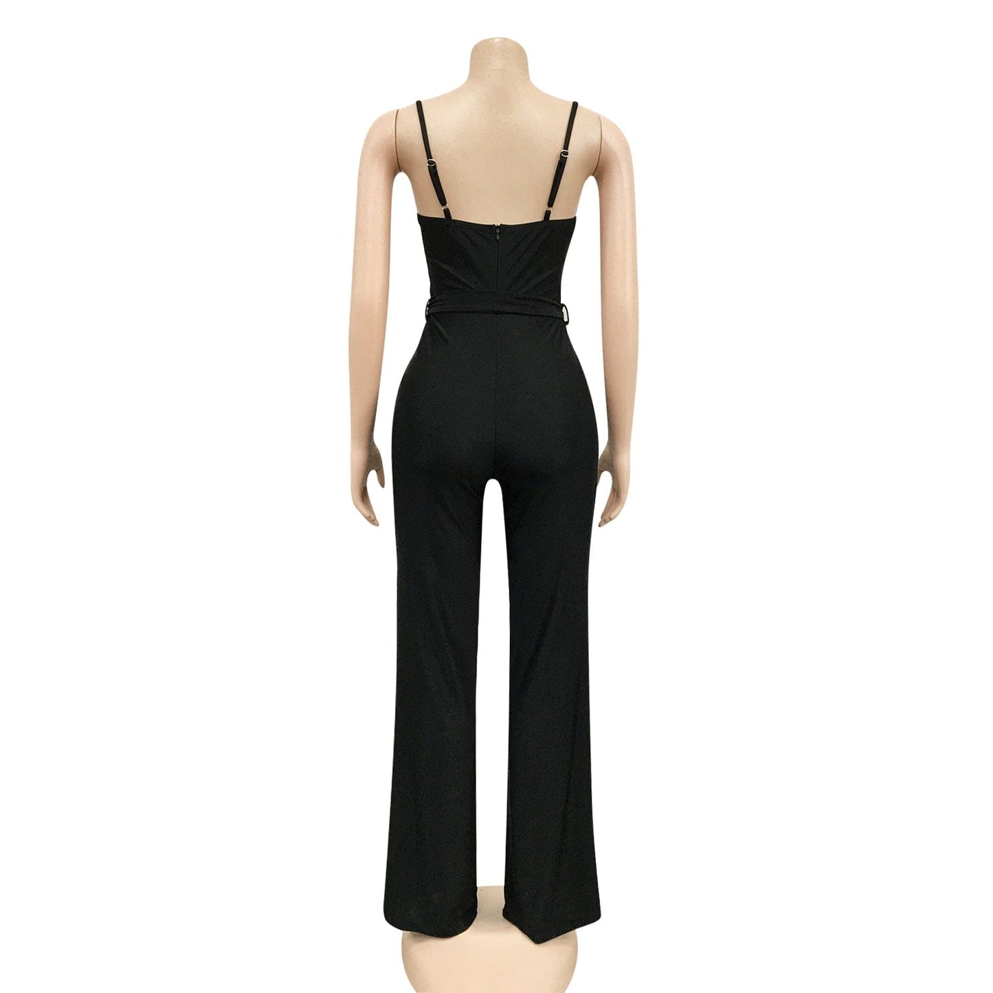 New aliexpress European and American sexy suspender jumpsuits straight pants casual commuting style