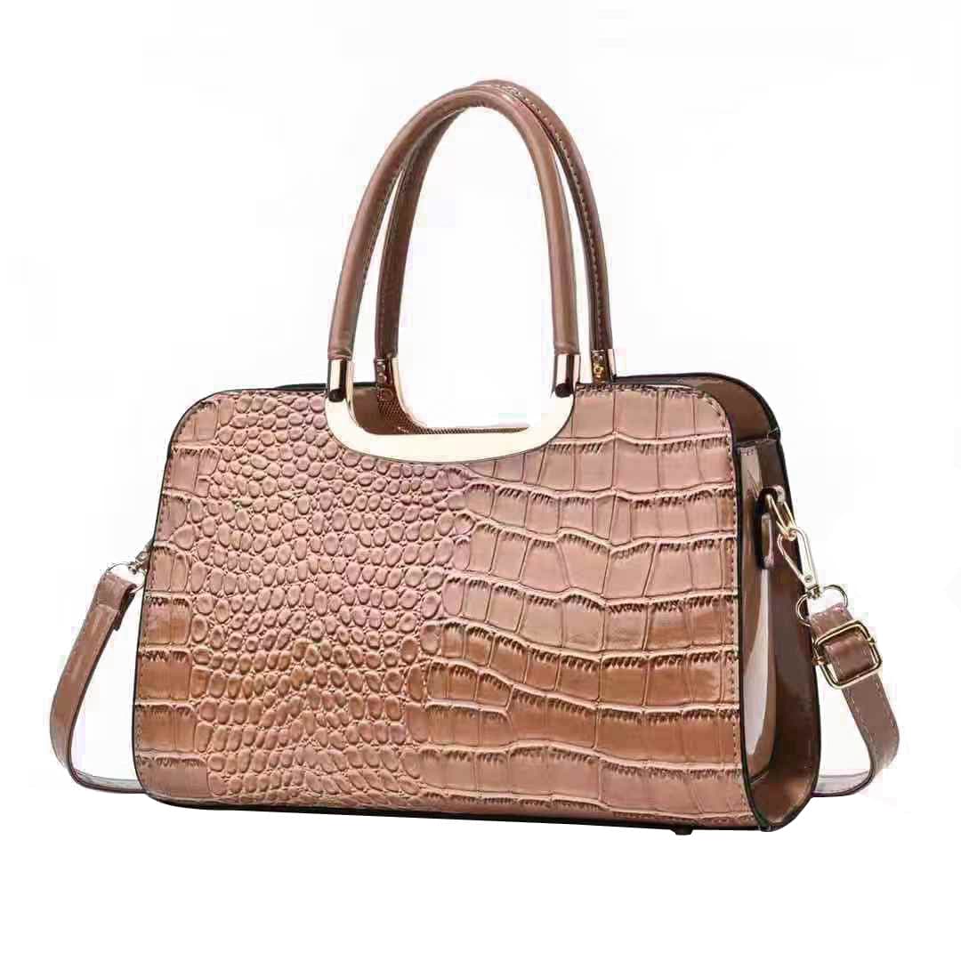 New alligator print  glace leather big handbag women  hand bags  fashion casual shoulder bag cross body bag 13156