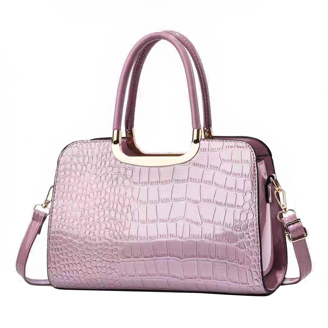 New alligator print  glace leather big handbag women  hand bags  fashion casual shoulder bag cross body bag 13156