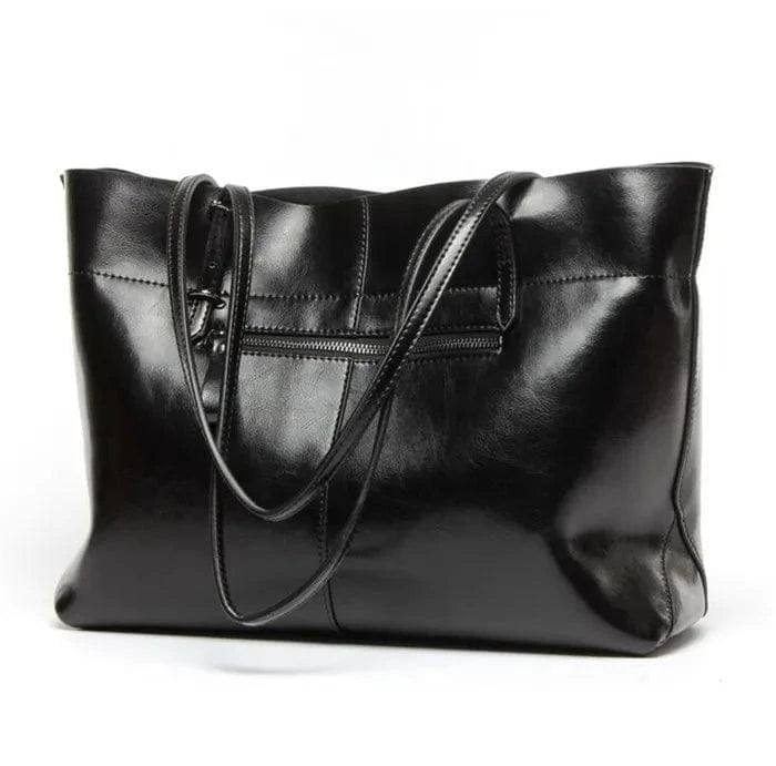 New arrival big capacity ladies handbag tote genuine leather hand bag for women