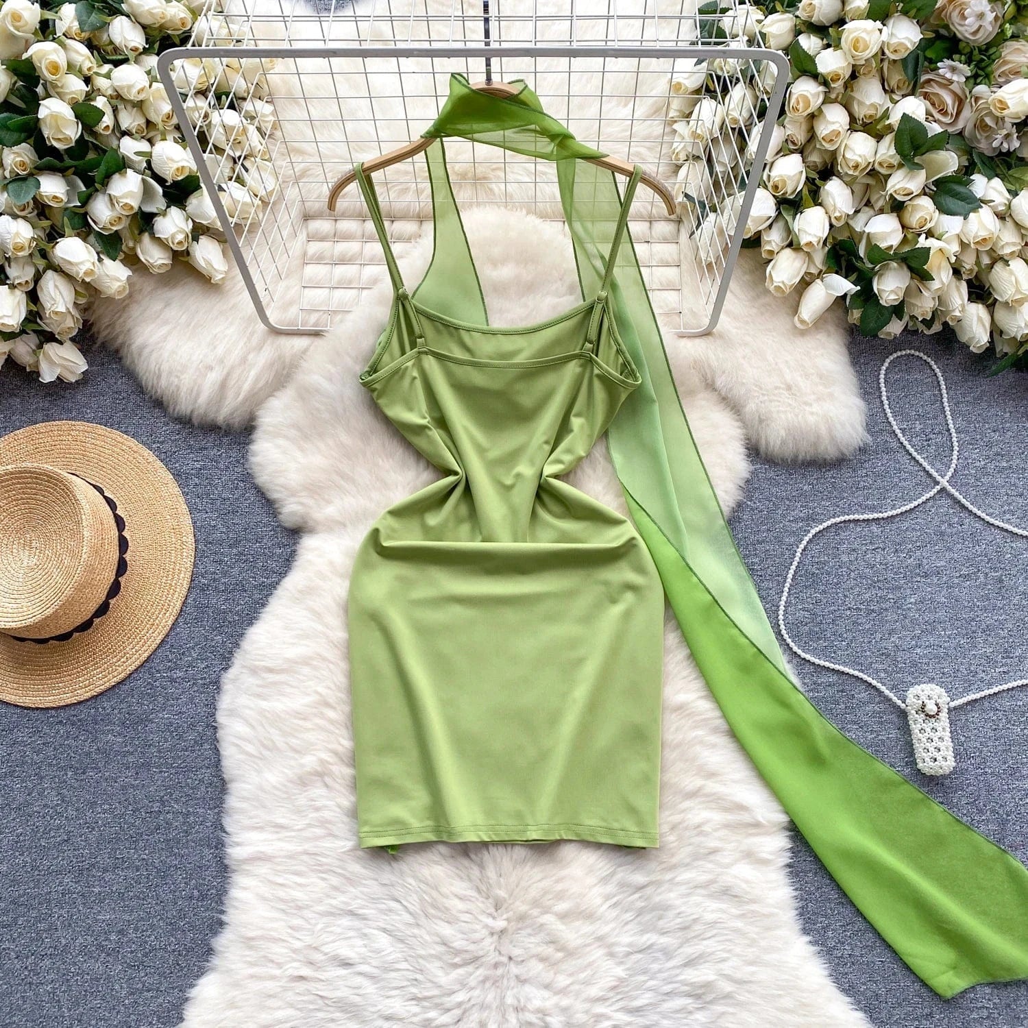 New Arrival Dresses For Women Print Backless Dress