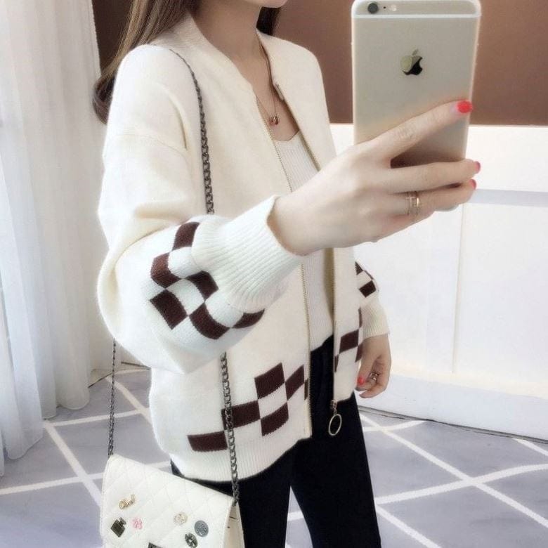 New Arrival Fashionable Pink Lady Open Front Elegant Short Cardigan Sweater