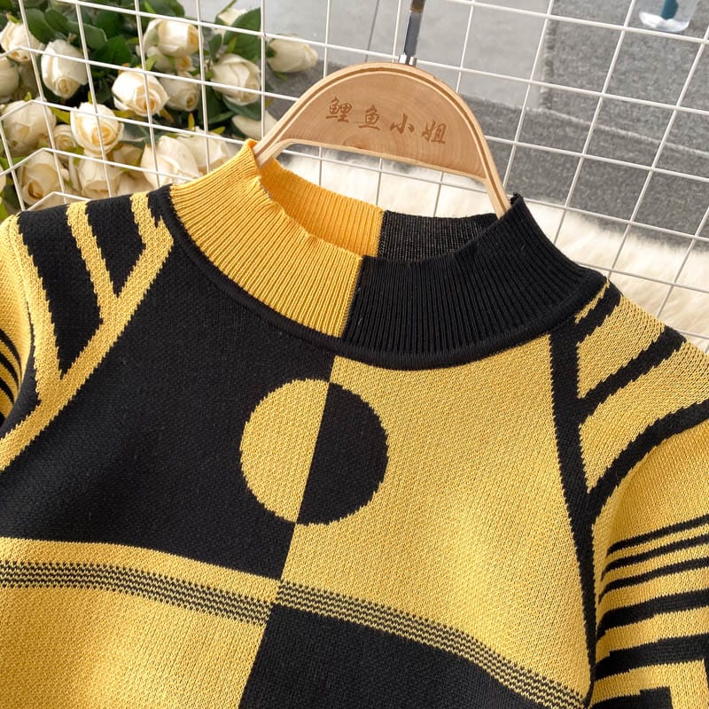 New Arrival Women Color Blocking Sexy Bodycon Jersey Winter Dress For Ladies Dresses