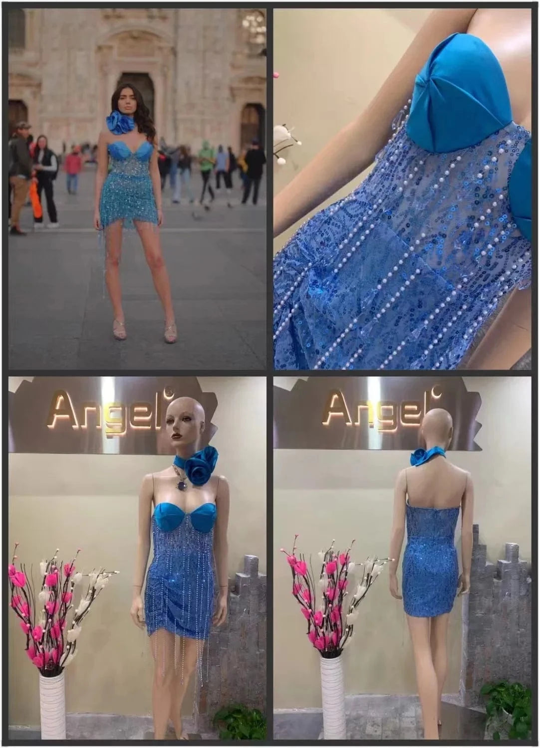 New Arrival Women's Clothing Elegant Sleeveless Sexy Sequined Prom Party Dresses