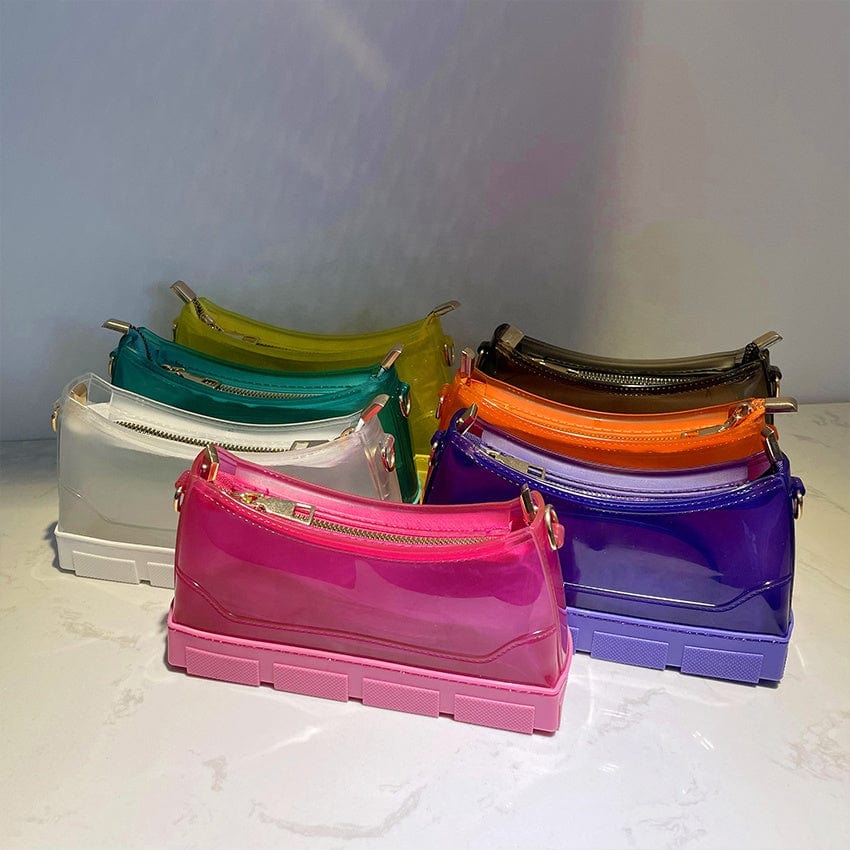 New Arrivals Fashion Designer PVC Clear Jelly Bags Women Handbags Ladies Hand Bags Transparent Purses and Handbags for Women
