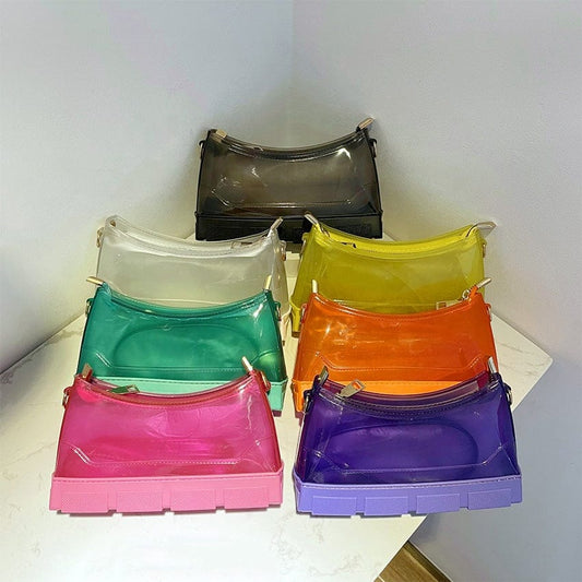 New Arrivals Fashion Designer PVC Clear Jelly Bags Women Handbags Ladies Hand Bags Transparent Purses and Handbags for Women