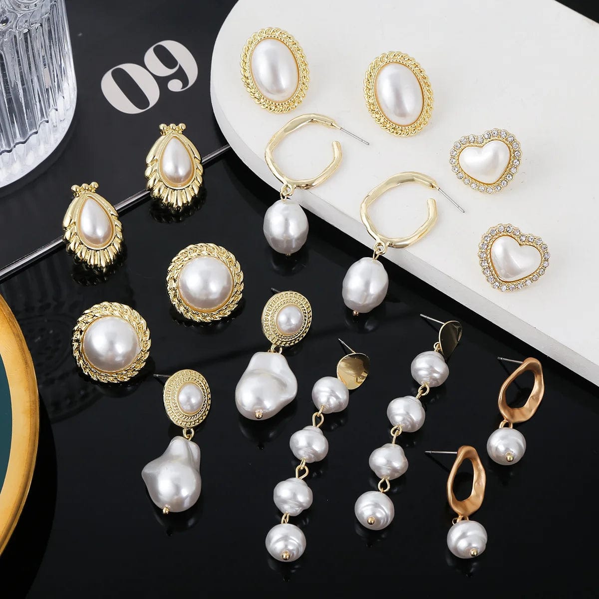 New Arrivals Hot Selling Fashion Luxury Vintage Court Style Baroque Pearl Female Wholesale Personality Creative Earrings