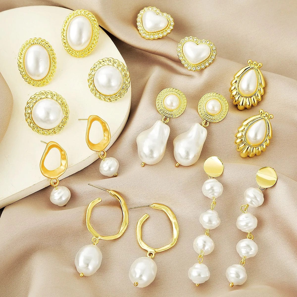 New Arrivals Hot Selling Fashion Luxury Vintage Court Style Baroque Pearl Female Wholesale Personality Creative Earrings