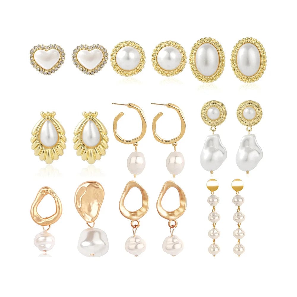 New Arrivals Hot Selling Fashion Luxury Vintage Court Style Baroque Pearl Female Wholesale Personality Creative Earrings