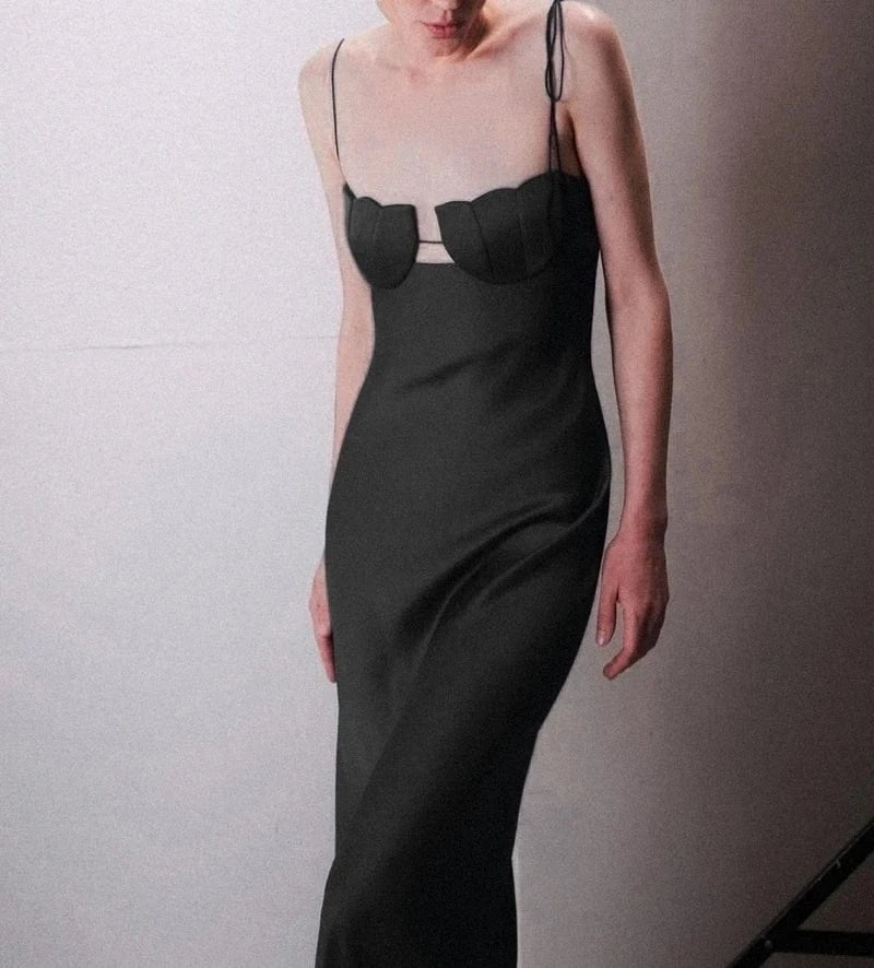 New Arrivals Women's Bodycon Spaghetti Strap Sleeveless Bandage Party Evening Dresses