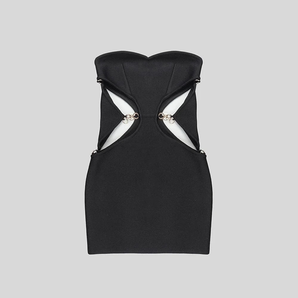 New Arrivals Women's Fashion Sexy Hollow Out Bandage Mini Dress Party Evening Dresses