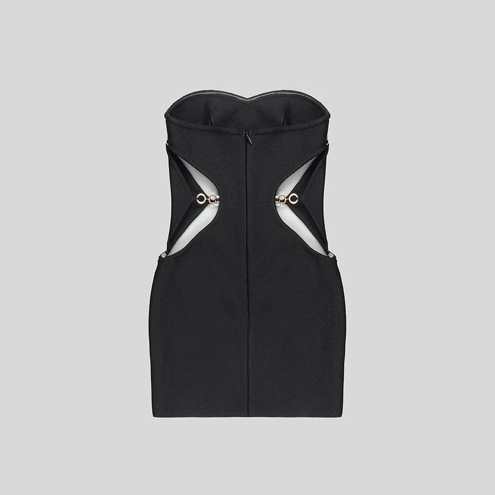 New Arrivals Women's Fashion Sexy Hollow Out Bandage Mini Dress Party Evening Dresses