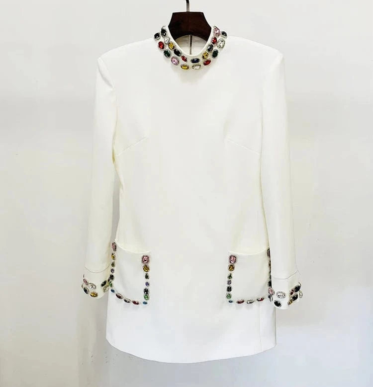 New Arrivals Women's Long Sleeve Beading Casual Dresses Bodycon Party Dress