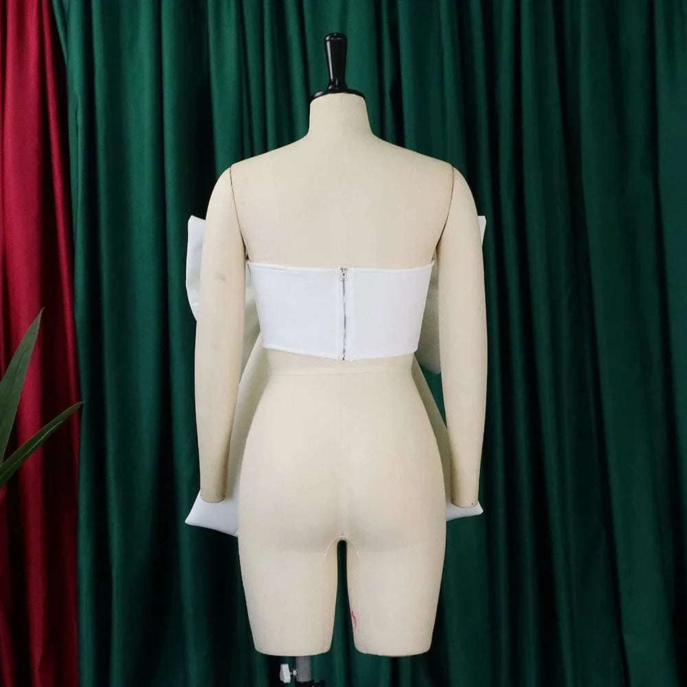 new arrivals Women's Sexy Bow Wrap Chest Strapless Blouse Tops for women 2023