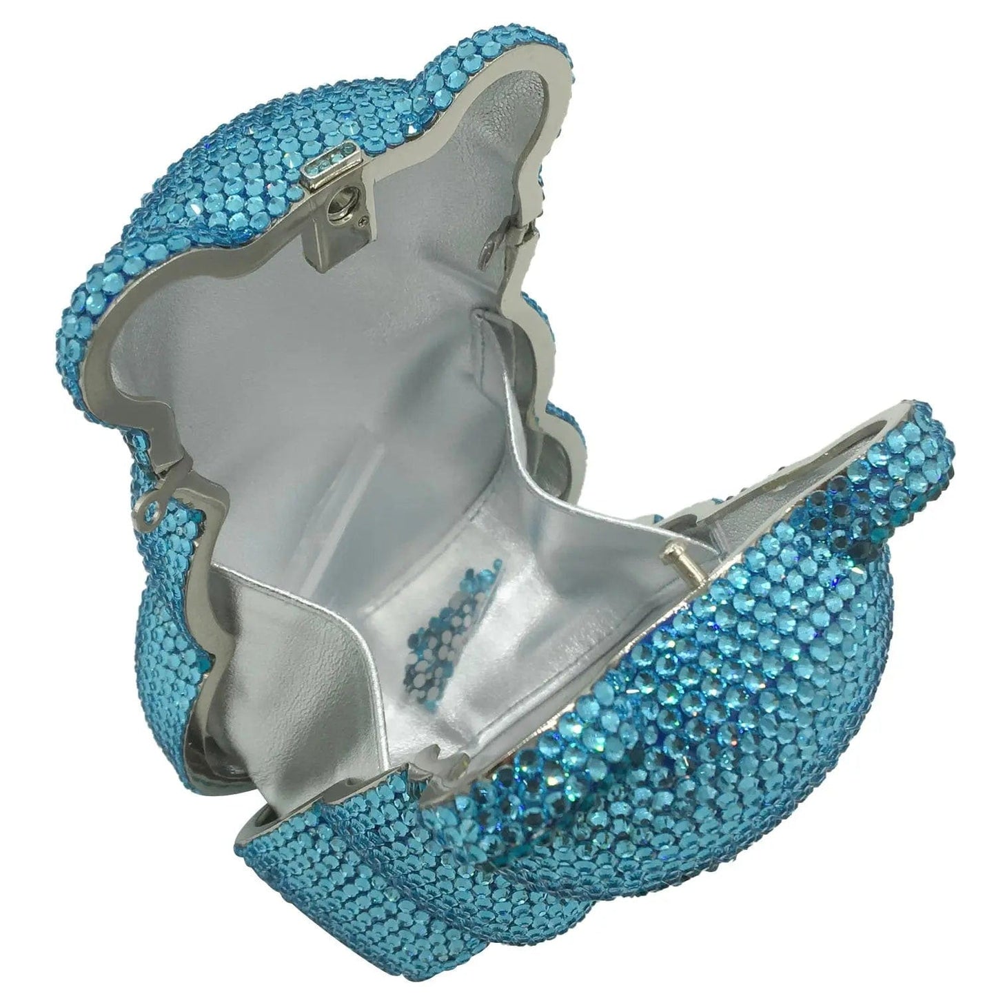 New Arrived Handmade Animal Shape Full Crystal Bag Cute Bear Purses Women Bling Rhinestone Teddy Bear Purse Bags of Crystals