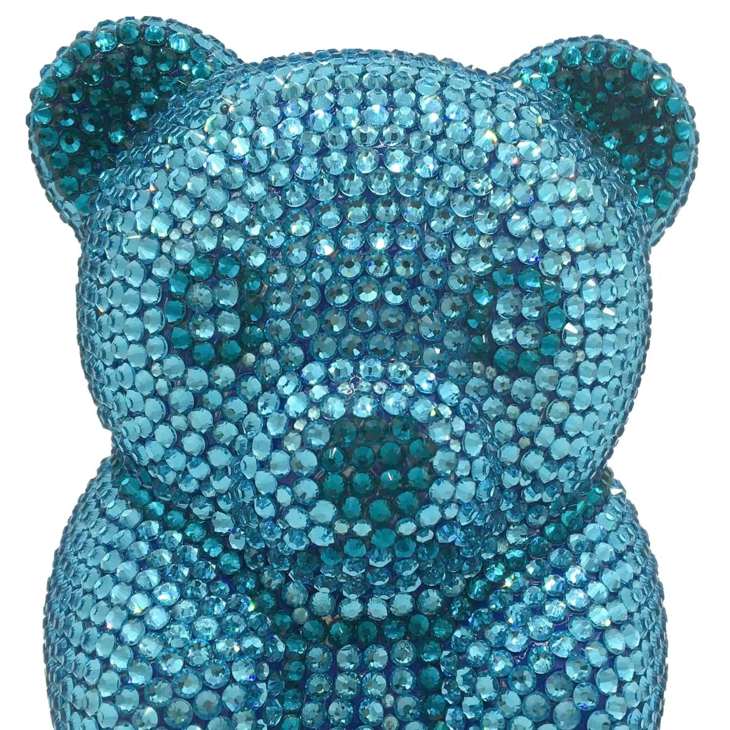 New Arrived Handmade Animal Shape Full Crystal Bag Cute Bear Purses Women Bling Rhinestone Teddy Bear Purse Bags of Crystals