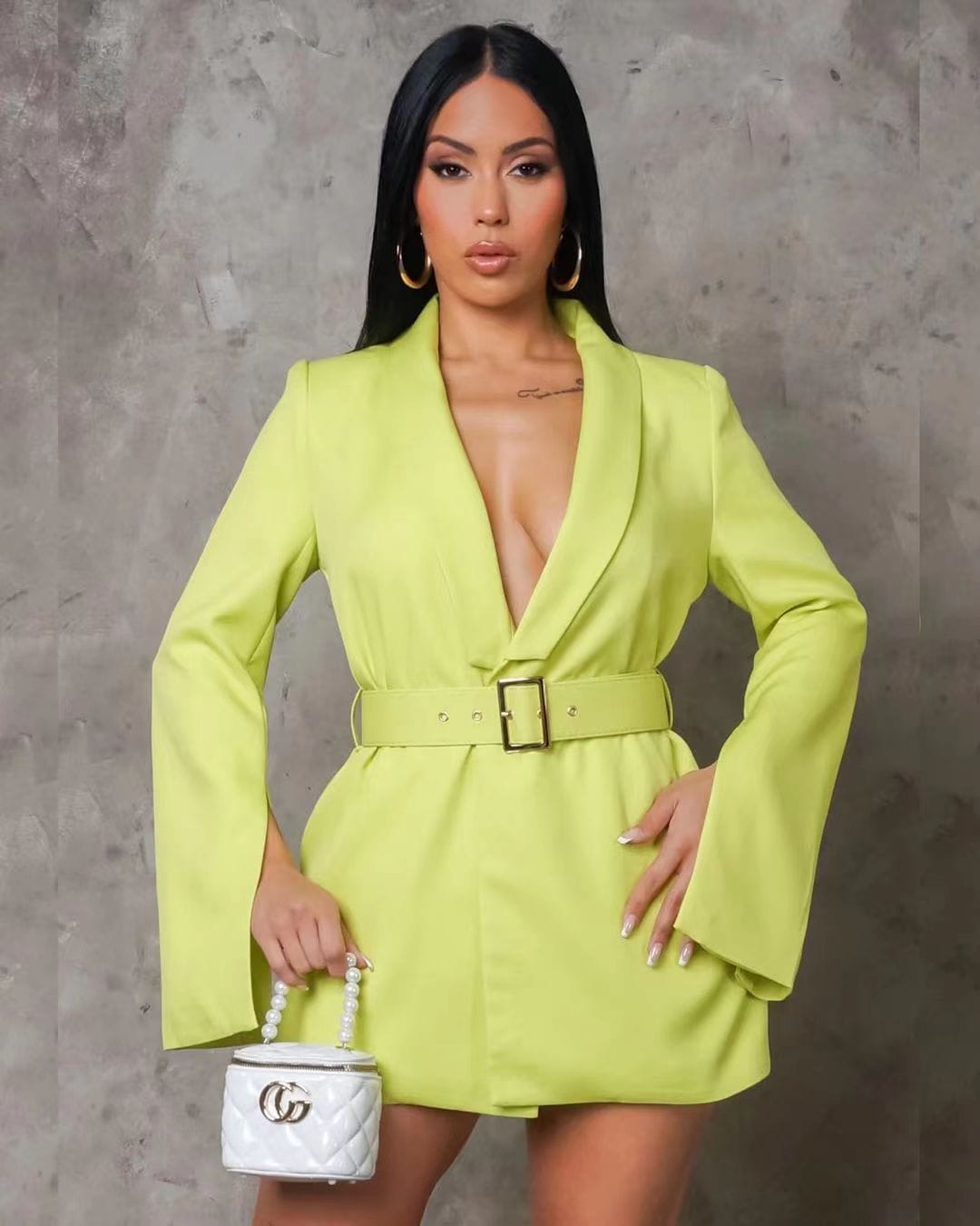 New Autumn Women Retro Slim Fitness Long Sleeve Blazer Coat Button Casual Outwear Jacket Ladies Double Breasted Lapel Blazer