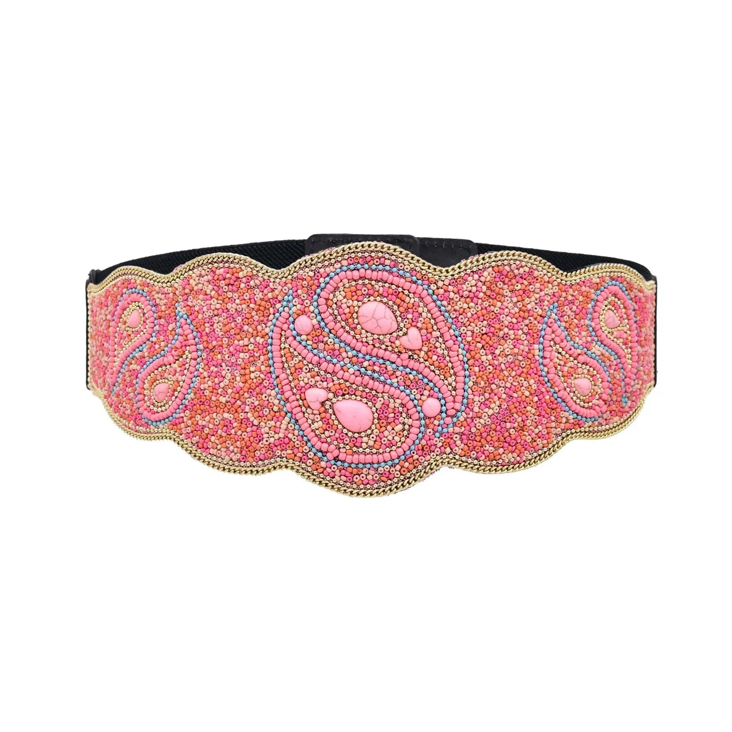 New BOHE Women Belt Formation Colorful and Multicolor Charm Personalized Belt Elastic Belt