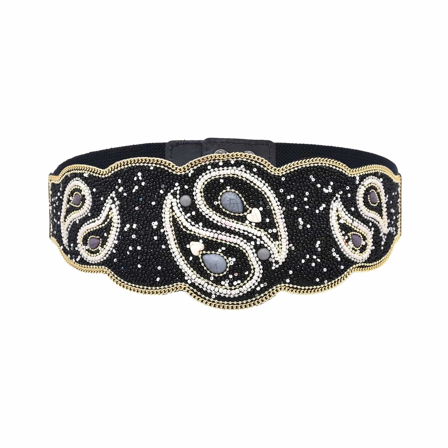 New BOHE Women Belt Formation Colorful and Multicolor Charm Personalized Belt Elastic Belt