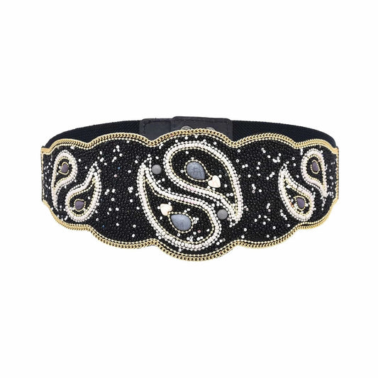 New BOHE Women Belt Formation Colorful and Multicolor Charm Personalized Belt Elastic Belt