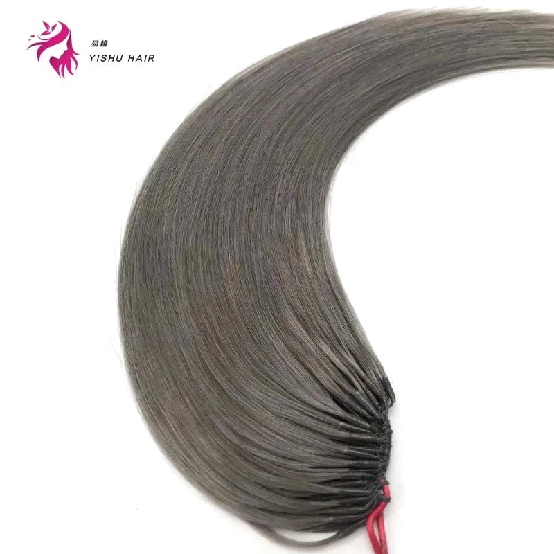 New Cotton Line Extension light gray Virgin Straight Cotton Line Korean Hair Extension