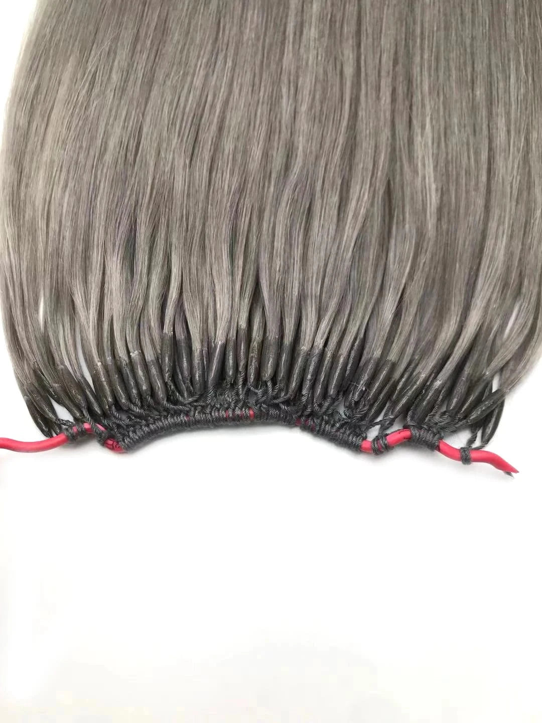 New Cotton Line Extension light gray Virgin Straight Cotton Line Korean Hair Extension